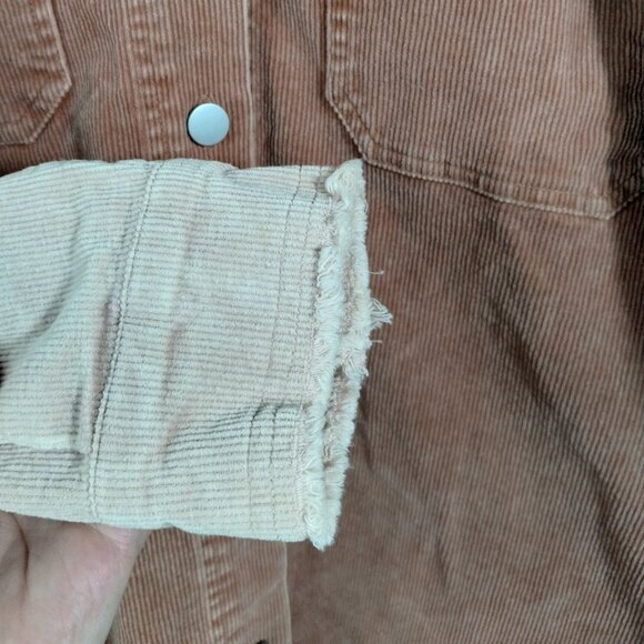 Berry N Cream Two Tone Pink Corduroy Shacket Size M - Picture 6 of 12